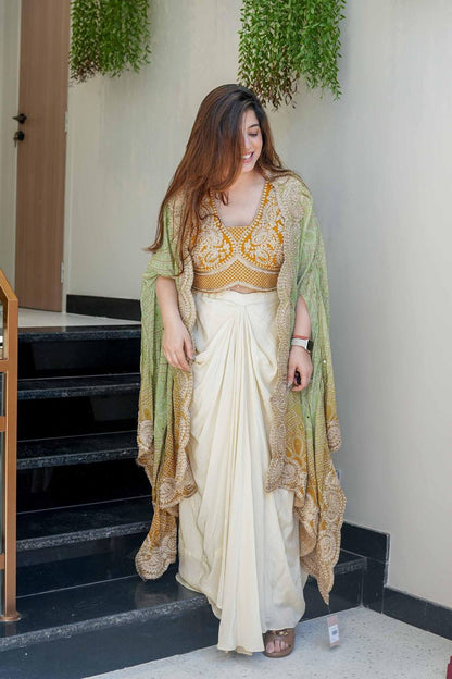 EXCLUSIVE THREE-PIECE WESTERN FUSION OUTFIT FOR A DESIGNER STATEMENT LOOK