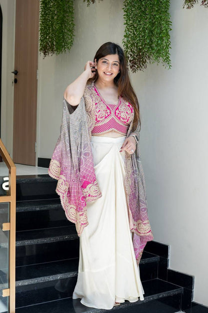 EXCLUSIVE THREE-PIECE WESTERN FUSION OUTFIT FOR A DESIGNER STATEMENT LOOK