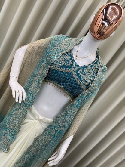 EXCLUSIVE THREE-PIECE WESTERN FUSION OUTFIT FOR A DESIGNER STATEMENT LOOK