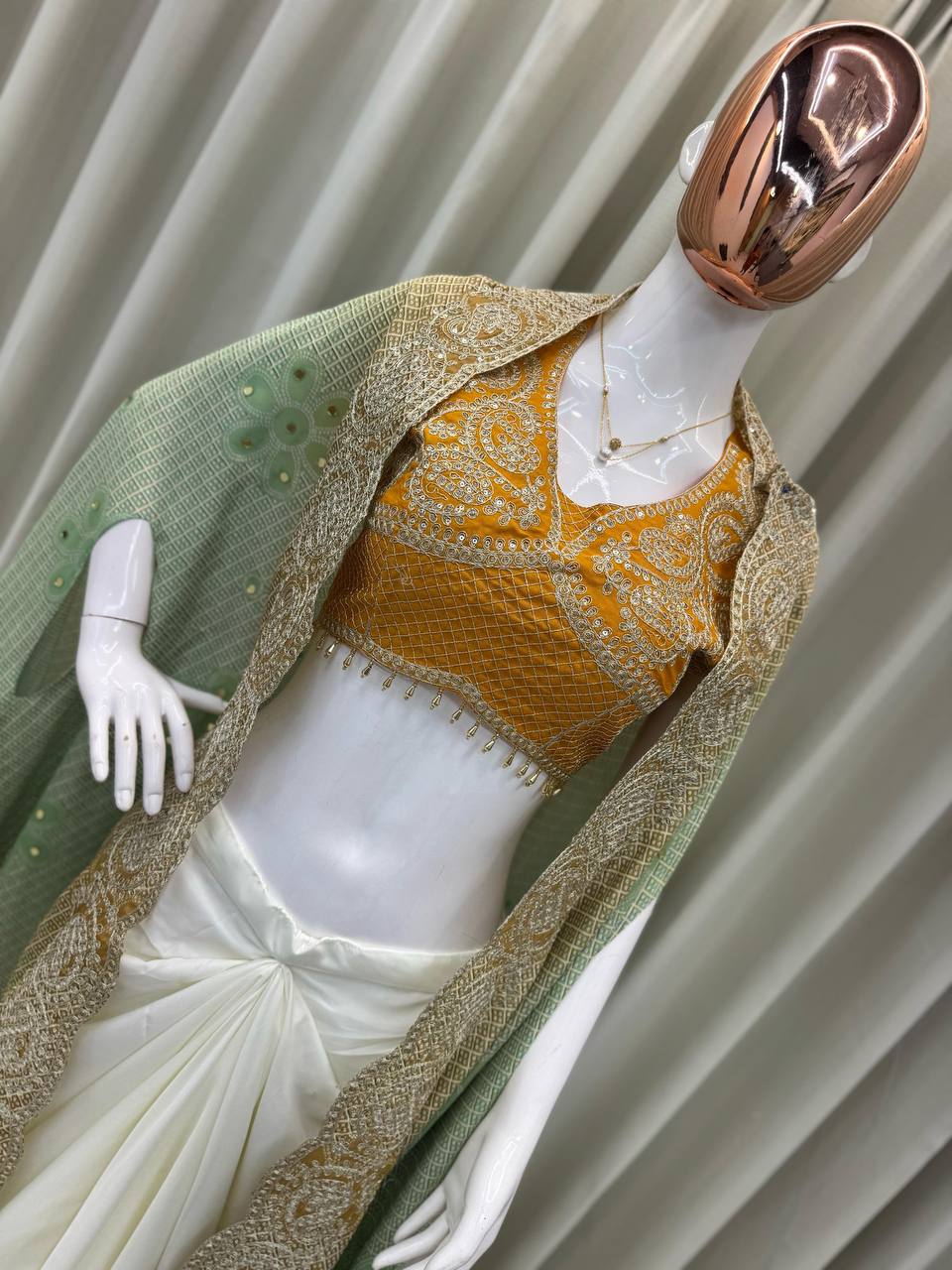 EXCLUSIVE THREE-PIECE WESTERN FUSION OUTFIT FOR A DESIGNER STATEMENT LOOK