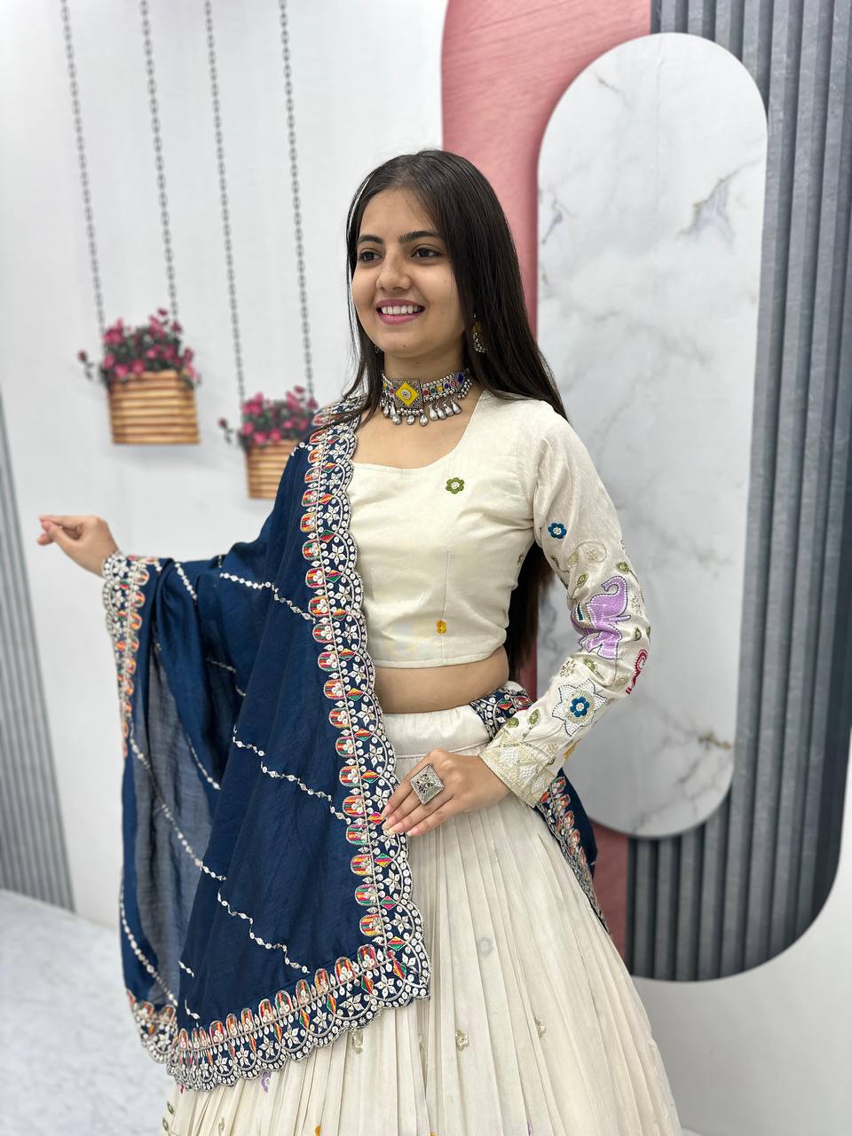 WEDDING WEAR LEHENGA CHOLI SET WITH CANCAN