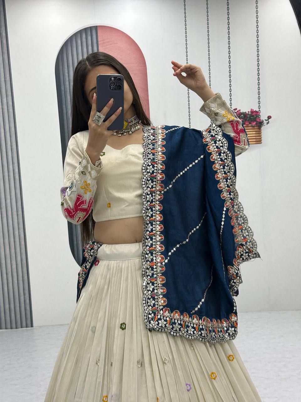 WEDDING WEAR LEHENGA CHOLI SET WITH CANCAN