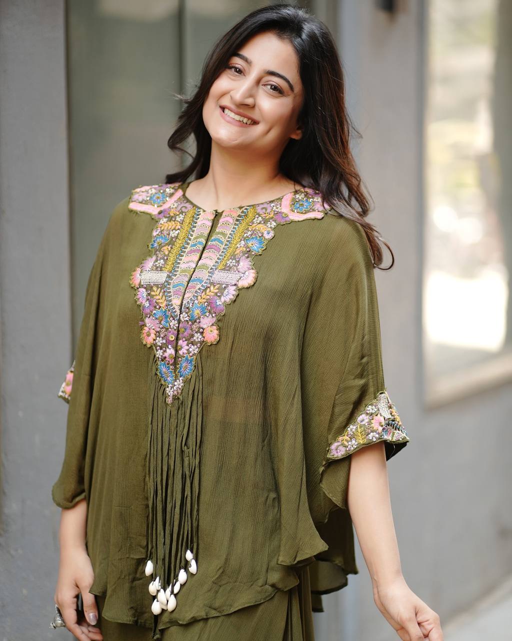 PREMIUM AIR TEX CHINON CO-ORD SET WITH SEQUINS EMBROIDERY & KODI LATKAN – FULLY STITCHED
