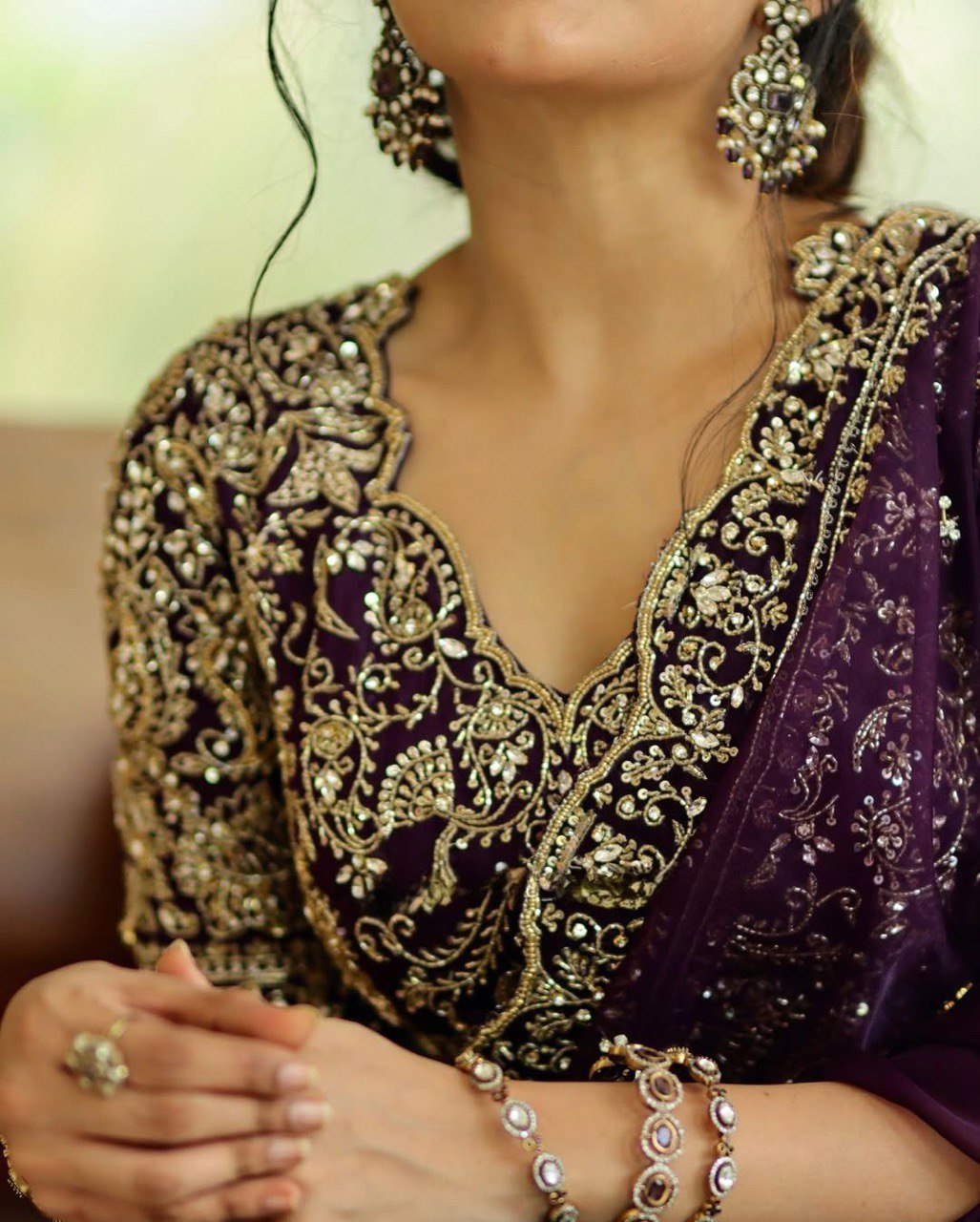 PREMIUM HEAVY ORGANZA SILK DESIGNER SAREE WITH THREAD & SEQUINS EMBROIDERY | UNSTITCHED BLOUSE PIECE