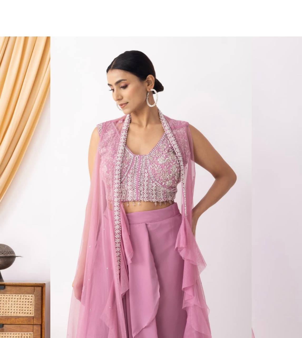 NEW THREE-PIECE HAND-WORKED WESTERN OUTFIT – PERFECT FOR THIS TRENDY WEDDING SEASON!