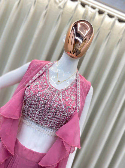 NEW THREE-PIECE HAND-WORKED WESTERN OUTFIT – PERFECT FOR THIS TRENDY WEDDING SEASON!