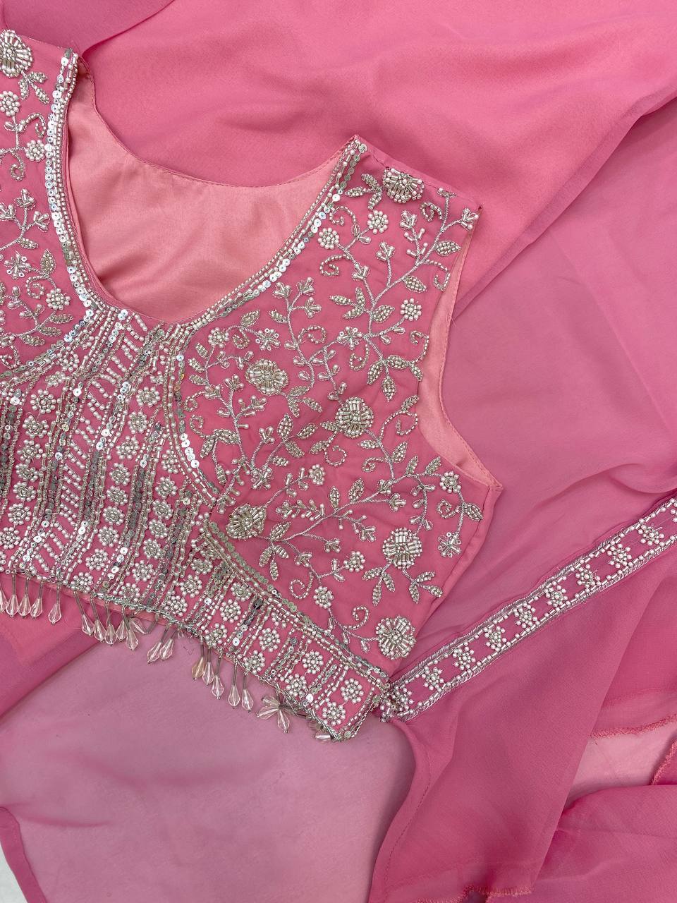 NEW THREE-PIECE HAND-WORKED WESTERN OUTFIT – PERFECT FOR THIS TRENDY WEDDING SEASON!