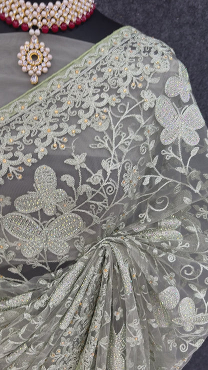 BOLLYWOOD TRENDZ EXCLUSIVE CHIKANKARI SAREE COLLECTION