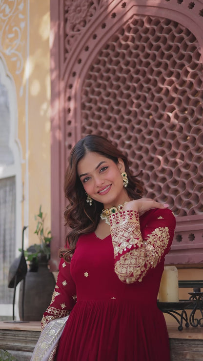 EXCLUSIVE DESIGNER GOWN WITH DUPATTA – ELEGANCE REDEFINED